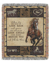 Joycorners Look Ahead Horse All Over Printed 3D Woven Blanket