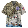 Joycorners U.S Coast Guard Ship And Map 2 All Over Printed 3D Shirts