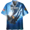 Joycorners United States Veteran U.S Navy Under The Sea Blue All Over Printed 3D Shirts