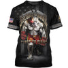 Joycorners U.S.M.C United States Marine Corps Veteran Second To None First To Fight 3D All Over Printed Shirts