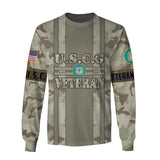 Joycorners U.S.C.G Veteran Gray Camo All Over Printed 3D Shirts