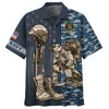 Joycorners United States Veteran U.S Navy Honor The Fallen Blue Camo All Over Printed 3D Shirts
