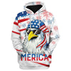 Joycorners Happy Independence Day U.S.A Bald Eagle All Over Printed 3D Shirts