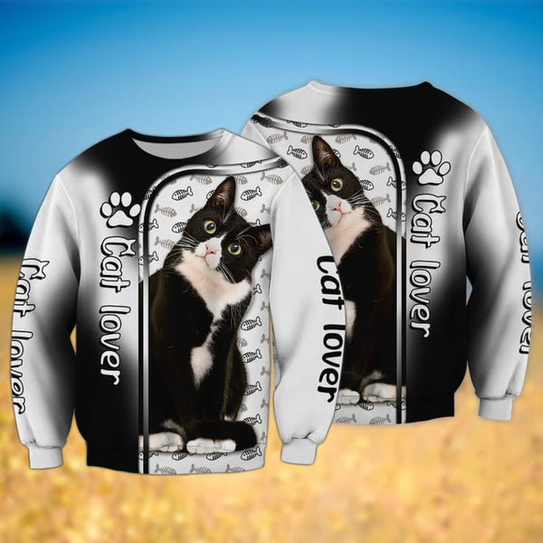 Joycorners Cute Curious Cat For Cat Lover 2 All Over Printed 3D Shirts