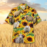 Joycorners Sunflower Sheep All Printed 3D Hawaiian Shirt