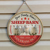Joycorners Sheep Live Like Someone Left The Gate Open Custom Happy Halloween Wooden Sign