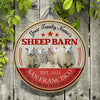 Joycorners Sheep Live Like Someone Left The Gate Open Custom Happy Halloween Wooden Sign
