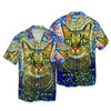 Joycorners Green Eyes Abstract Art Cat Faces All Over Printed 3D Shirts