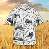 Joycorners Tractors Pattern All Over Printed 3D Hawaiian Shirt