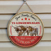 Joycorners Tx Longhorn Live Like Someone Left The Gate Open Custom Happy Halloween Wooden Sign