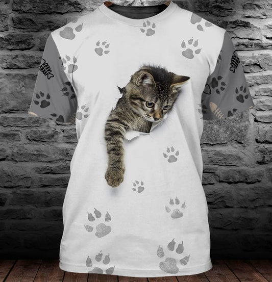 Joycorners Cute Little Kitten All Over Printed 3D Shirts