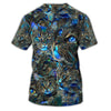 Joycorners Mysterious Blue Cat Faces All Over Printed 3D Shirts