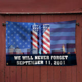 Joycorners 911 Patriot Day Grommet Flag September 11 Attacks Never Forget 9/11 All Printed 3D Flag