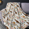 Joycorners Warmbloods Horse Floral Pattern Blanket