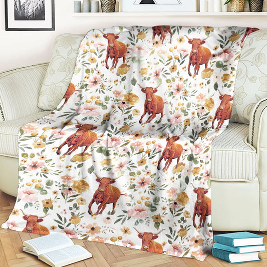 Joycorners Salers Floral Pattern Blanket