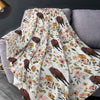Joycorners Red Brahman Floral Pattern Blanket