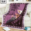 Joycorners Chicken Foot Pattern Purple Background Blanket