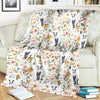 Joycorners Tennessee Fainting Goat Floral Pattern Blanket