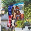 Joycorners Cattle American Flag All Printed 3D Flag