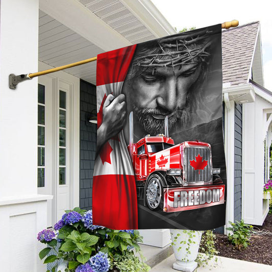 Joycorners Trucker Freedom Convoy 2022 Flag God Bless You Truckers, Faith Over Fear 3D All Over Printed