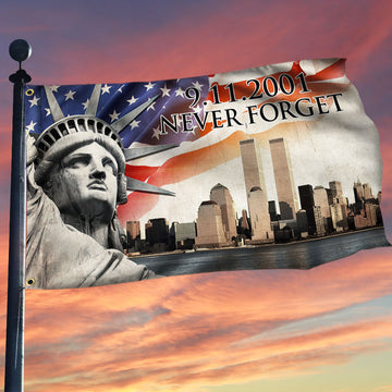 Joycorners 911 Patriot Day Flag September 11 Attacks Never Forget 9/11 Memorial Grommet Flag