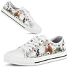 Joycorners Cute Cow Flower Low Top Shoes