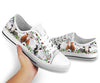 Joycorners Cute Cow Flower Low Top Shoes