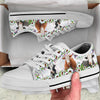 Joycorners Cute Cow Flower Low Top Shoes