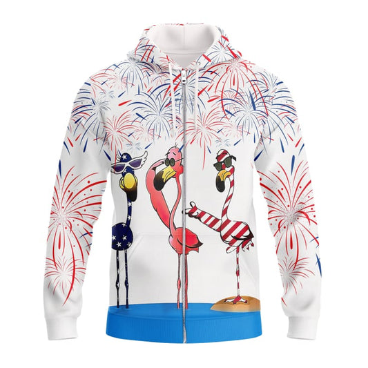 Joycorners Independence Day Eagle Flamingos All Over Printed 3D Shirts