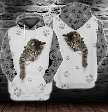 Joycorners Cute Little Kitten All Over Printed 3D Shirts
