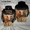 Joycorners Texas Longhorn Live Like Someone Left The Gate Open On The Meadow Custom Name Black Hoodie