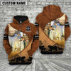 Joycorners Brahman Farming Dark Brown Personalized 3D Hoodie