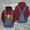 Joycorners Goat Red Plaid Pattern 3D Shirts