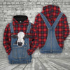 Joycorners Black Baldy Red Plaid Pattern 3D Shirts