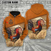 Joycorners Personalized Name Chicken Barn Farm 3D Hoodie