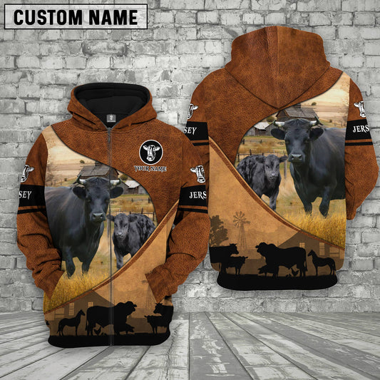 Joycorners Dexter Farming Dark Brown Personalized 3D Hoodie