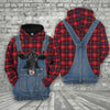 Joycorners Black Angus Red Plaid Pattern 3D Shirts