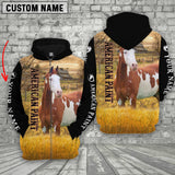 Joycorners Personalized Name American Paint Horse House On The Farm 3D Hoodie