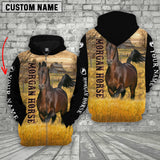 Joycorners Personalized Name Morgan Horse House On The Farm 3D Hoodie