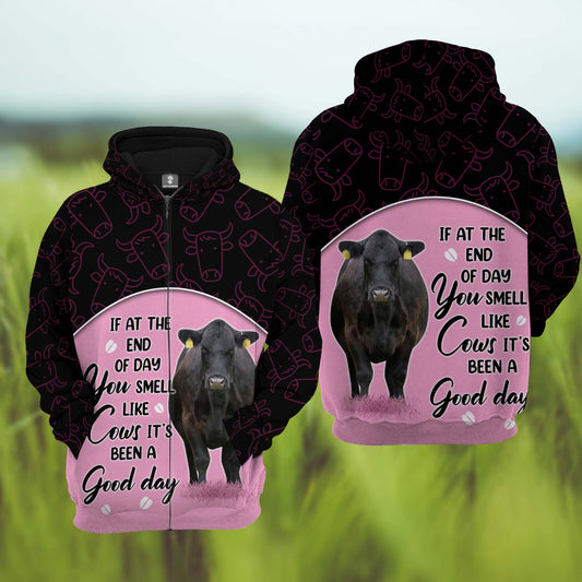 Joycorners Black Angus Cattle It's Been A Good Day 3D Hoodie