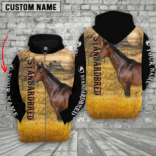 Joycorners Personalized Name Standardbred House On The Farm 3D Hoodie